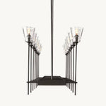 Torche Classic Glass Rectangular Chandelier 67"
