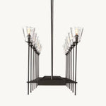 Torche Classic Glass Rectangular Chandelier 54"