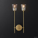 Torche Classic Glass Double Wall Sconce