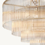 Amadeo Slender Crystal Round Chandelier 40"