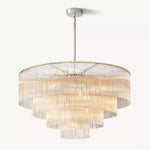 Amadeo Slender Crystal Round Chandelier 40"