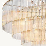 Amadeo Slender Crystal Round Chandelier 50"