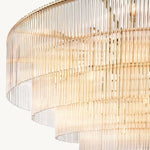 Amadeo Slender Crystal Round Chandelier 60"
