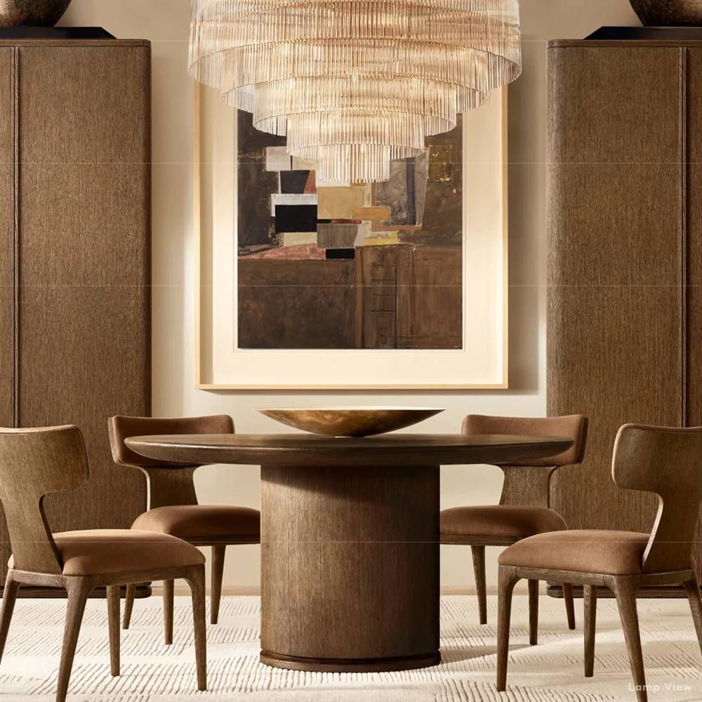 Amadeo Slender Crystal Round Chandelier 50"