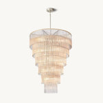 Amadeo Slender Crystal Grand Glass Chandelier 36"