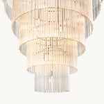Amadeo Slender Crystal Grand Glass Chandelier 36"