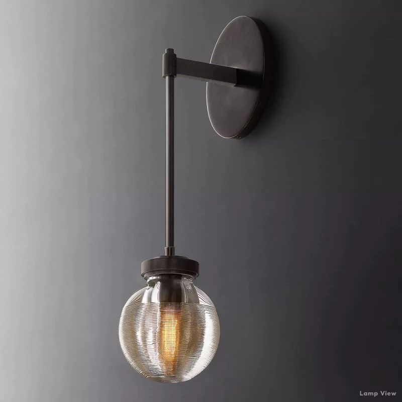 Pearl Shimmering Crystal Wall Sconce