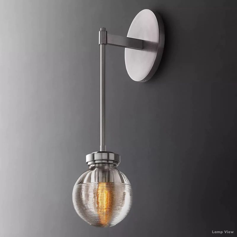 Pearl Shimmering Crystal Wall Sconce