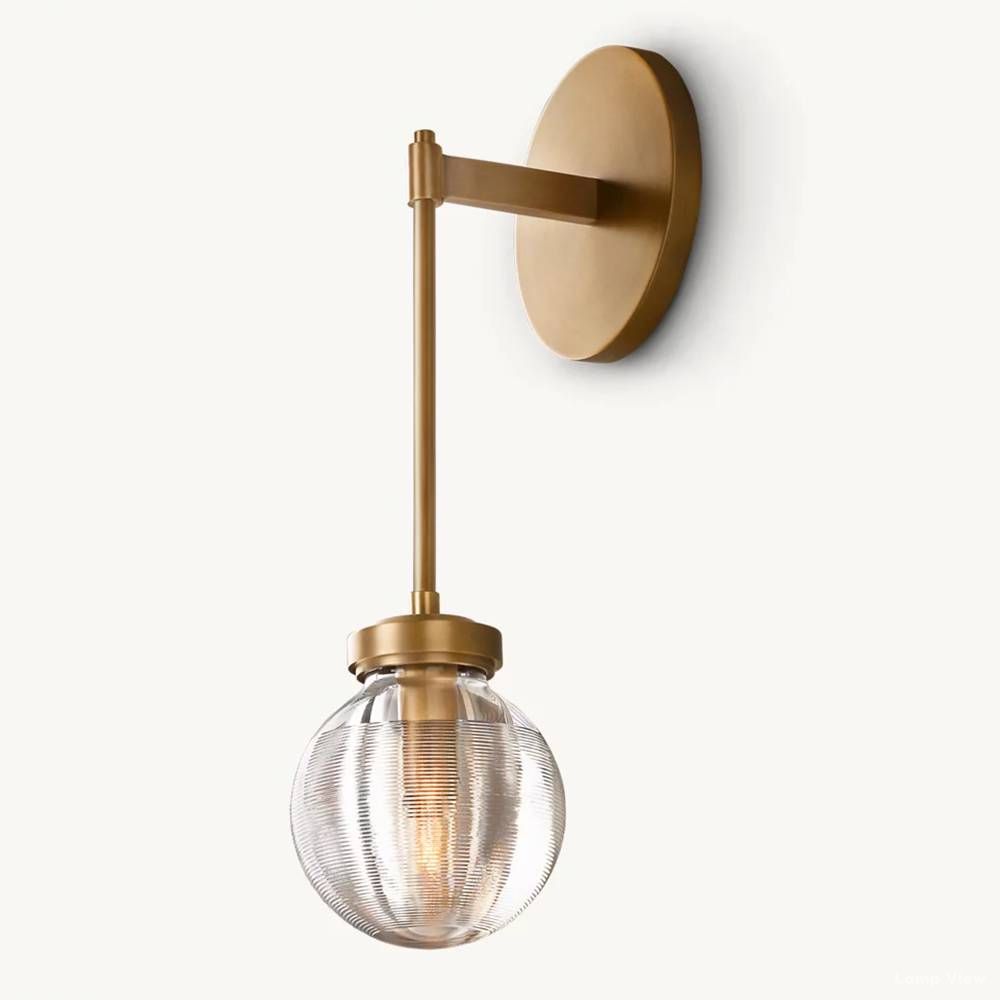 Pearl Shimmering Crystal Wall Sconce