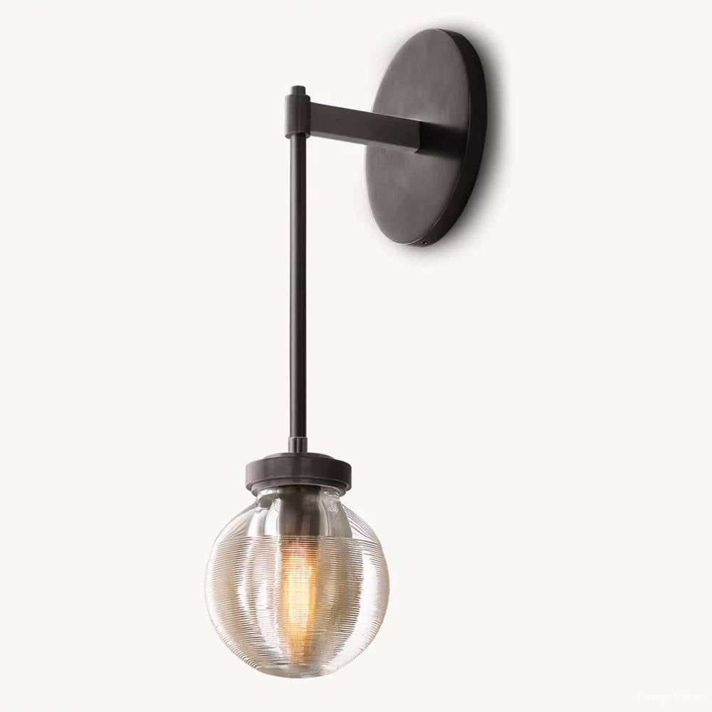 Pearl Shimmering Crystal Wall Sconce