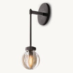 Pearl Shimmering Crystal Wall Sconce