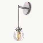 Pearl Shimmering Crystal Wall Sconce