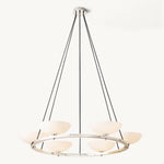 Vernet Geometric Porcelain Round Chandelier 48"