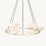 Vernet Geometric Porcelain Round Chandelier 48"