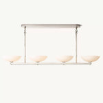 Vernet Geometric Porcelain Linear Chandelier 60"