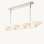 Vernet Geometric Porcelain Linear Chandelier 60"