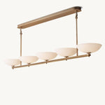 Vernet Geometric Porcelain Linear Chandelier 76"