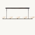 Vernet Geometric Porcelain Linear Chandelier 76"