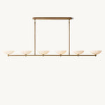 Vernet Geometric Porcelain Linear Chandelier 96"