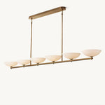 Vernet Geometric Porcelain Linear Chandelier 96"