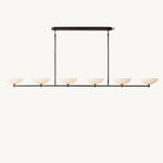 Vernet Geometric Porcelain Linear Chandelier 96"