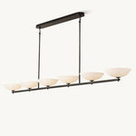 Vernet Geometric Porcelain Linear Chandelier 96"