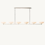 Vernet Geometric Porcelain Linear Chandelier 96"