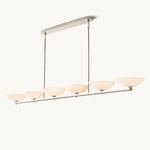 Vernet Geometric Porcelain Linear Chandelier 96"