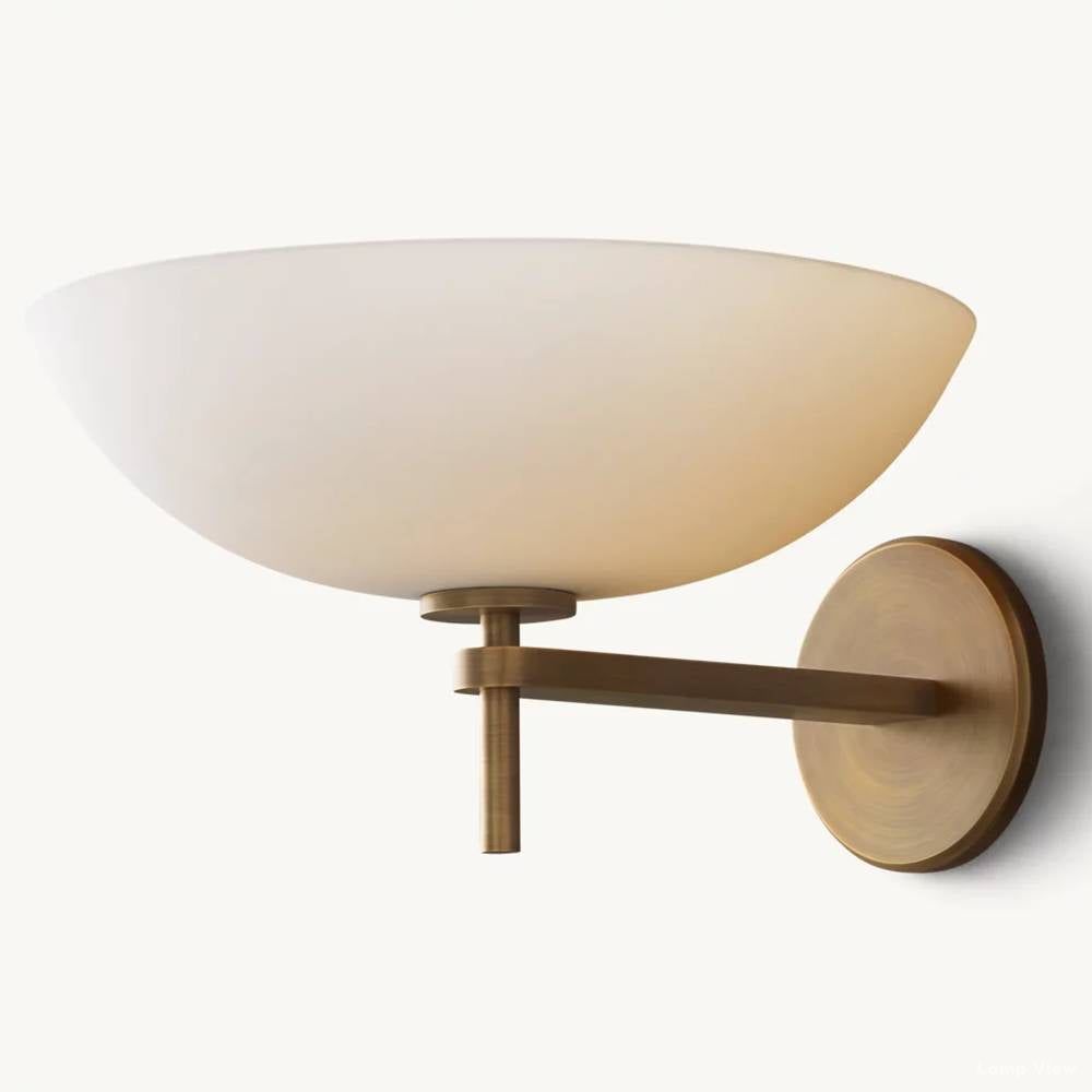 Vernet Geometric Porcelain Wall Sconce