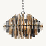Emile Staggered Form Round Chandelier 32"