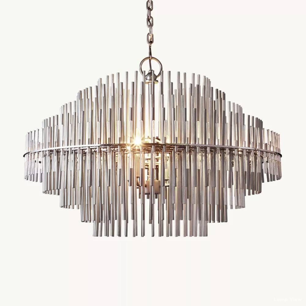 Emile Staggered Form Round Chandelier 32"