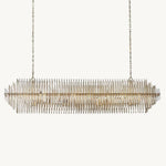 Emile Staggered Form Rectangular Chandelier 54"