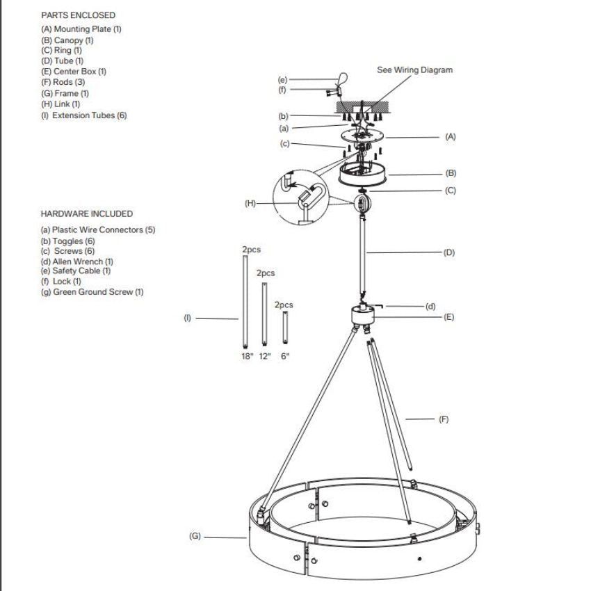 Vouvray Distressed Brass Round Chandelier 36"