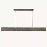 Vouvray Distressed Brass Linear Chandelier 72"