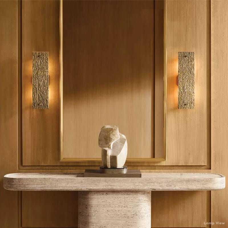 Vouvray Distressed Brass Grand Wall Sconce
