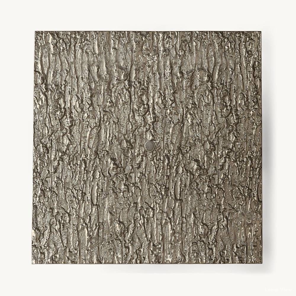 Vouvray Distressed Brass Square Wall Sconce