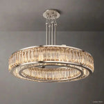 Maurier Pillared Crystal Round Chandelier 48"