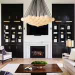 Etoelis Alabaster Bunch Round Chandelier