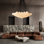 Etoelis Alabaster Bunch Round Chandelier