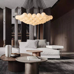Etoelis Alabaster Bunch Round Chandelier
