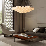 Etoelis Alabaster Bunch Round Chandelier