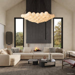 Etoelis Alabaster Bunch Round Chandelier