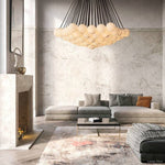 Etoelis Alabaster Bunch Round Chandelier