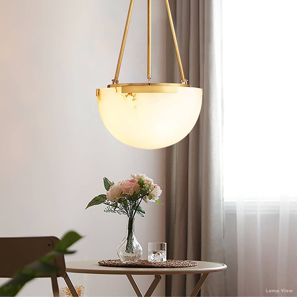 Maderno Clouded Alabaster Pendant Light