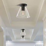 Utilitaire Funnel Shade Flush Mount