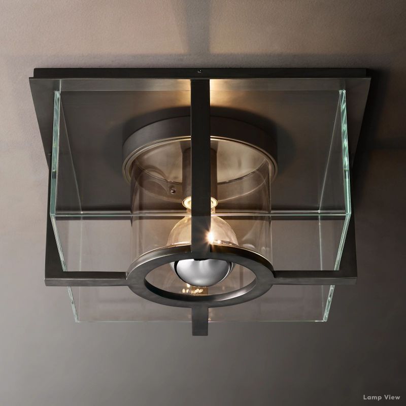 Petrus Layered Inset Square Flush Mount