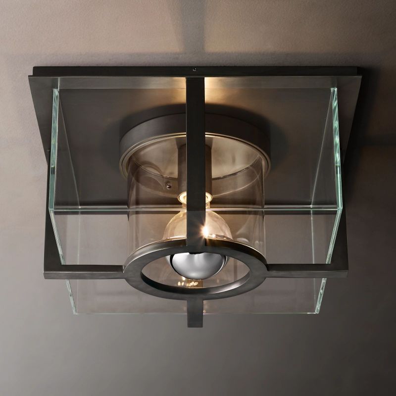 Petrus Layered Inset Square Flush Mount