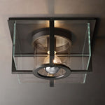 Petrus Layered Inset Square Flush Mount