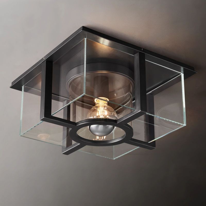 Petrus Layered Inset Square Flush Mount
