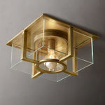 Petrus Layered Inset Square Flush Mount
